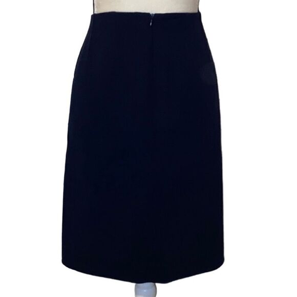 Oscar De La Renta Silk Pencil Skirt - Picture 3 of 9